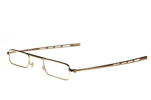 画像2: スレンダーアイズ 角型 ゴールド(ペンさし無し) (2)