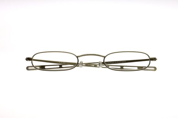 画像2: スレンダーアイズ 丸型 チタングレー (2)